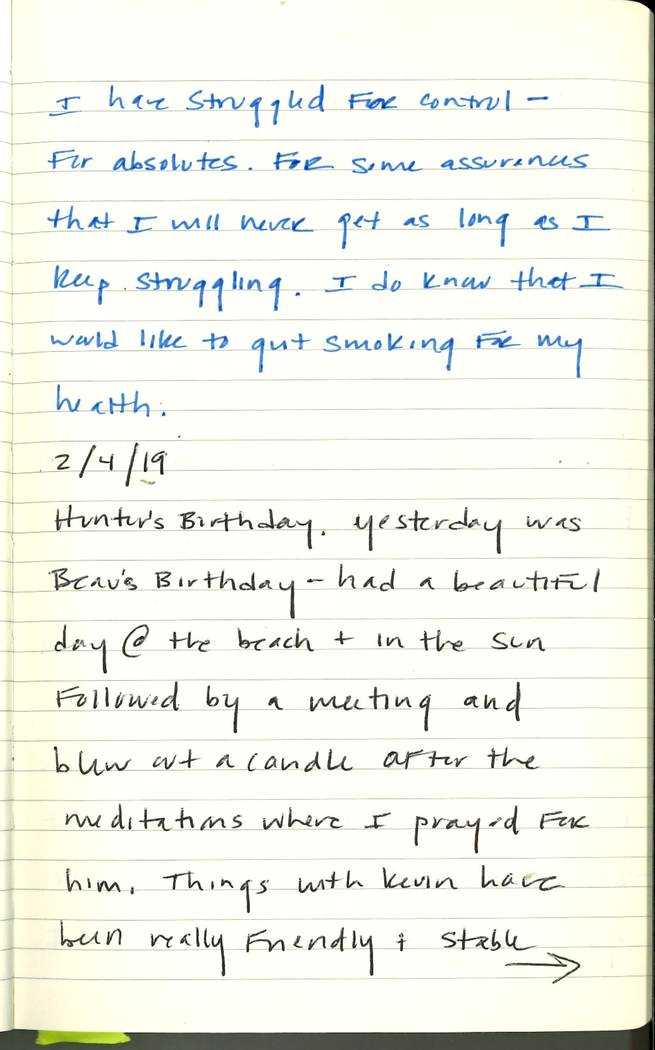 Scan of Ashley Biden diary page 65