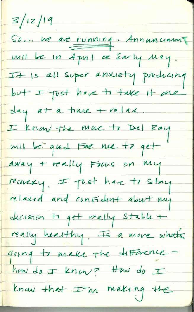 Scan of Ashley Biden diary page 133