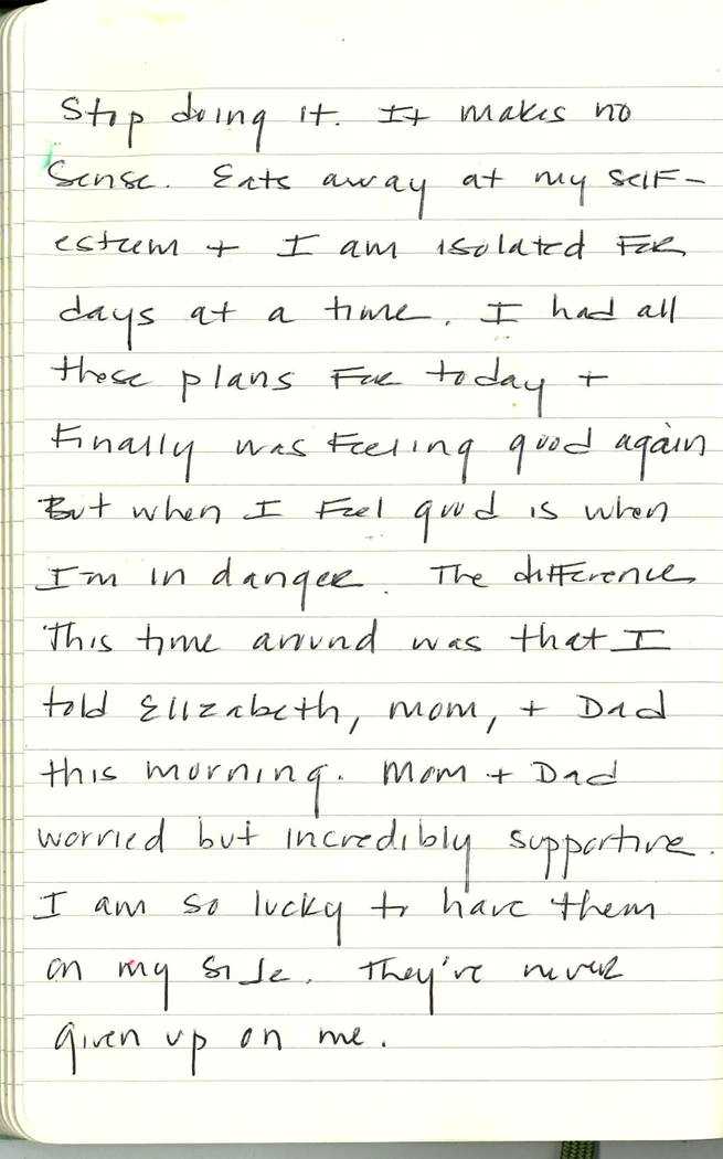 Scan of Ashley Biden diary page 136