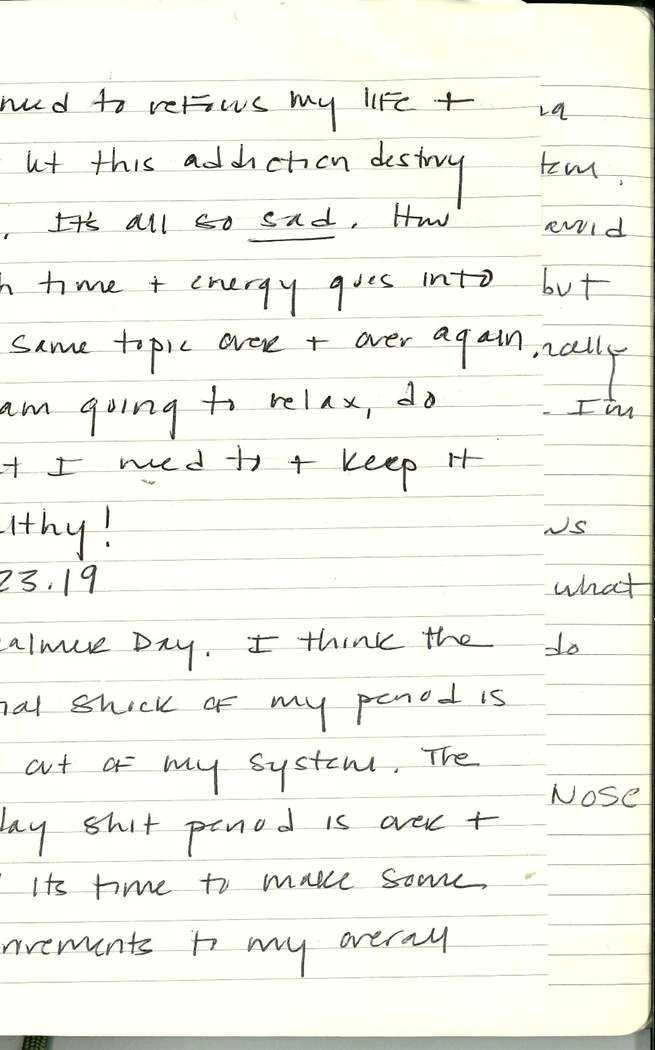 Scan of Ashley Biden diary page 165