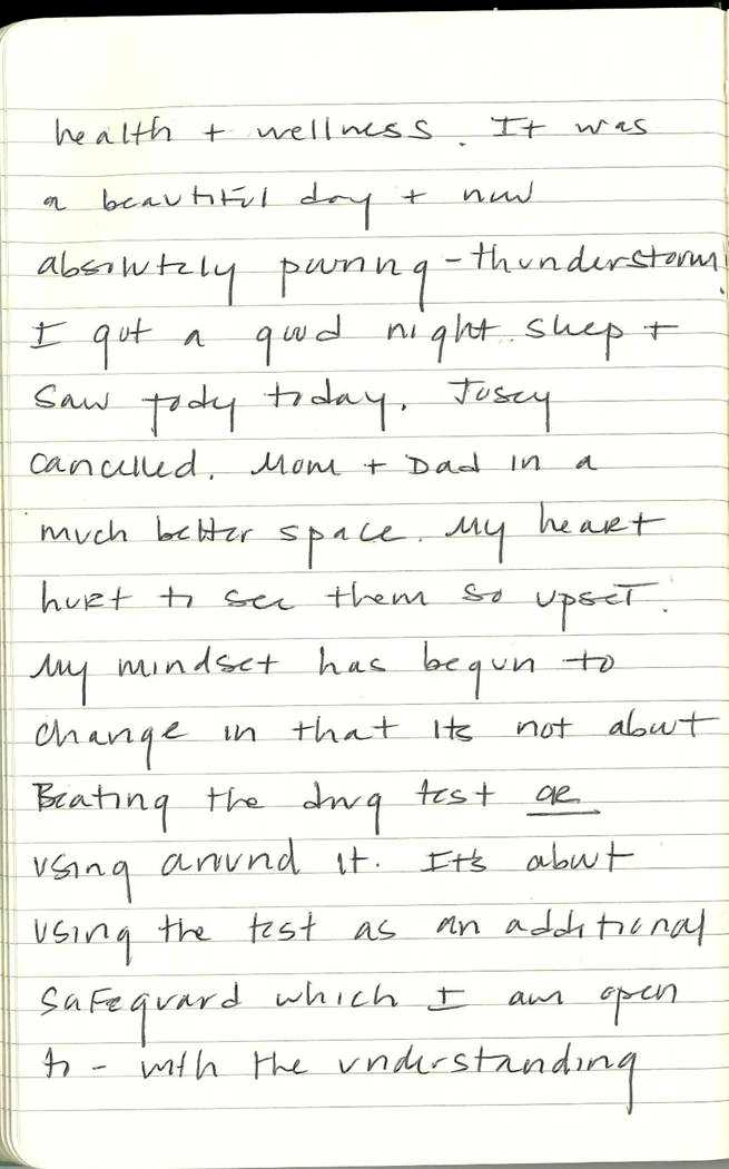 Scan of Ashley Biden diary page 166