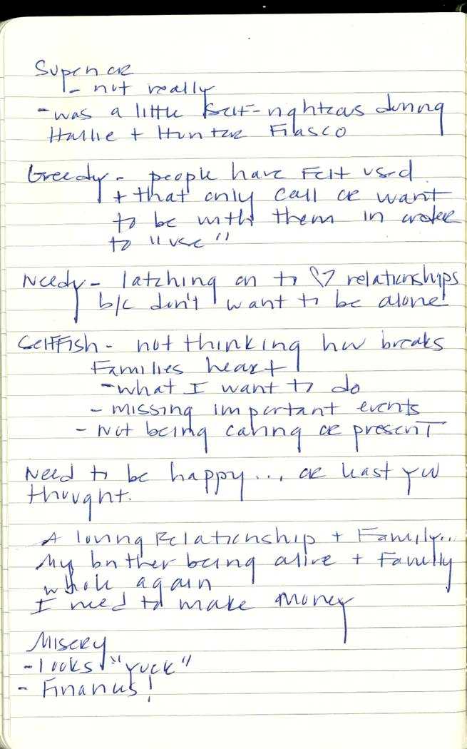 Scan of Ashley Biden diary page 182