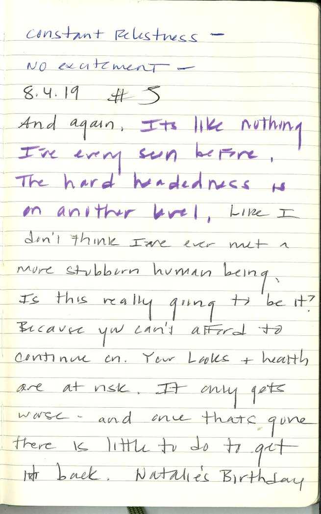 Scan of Ashley Biden diary page 189