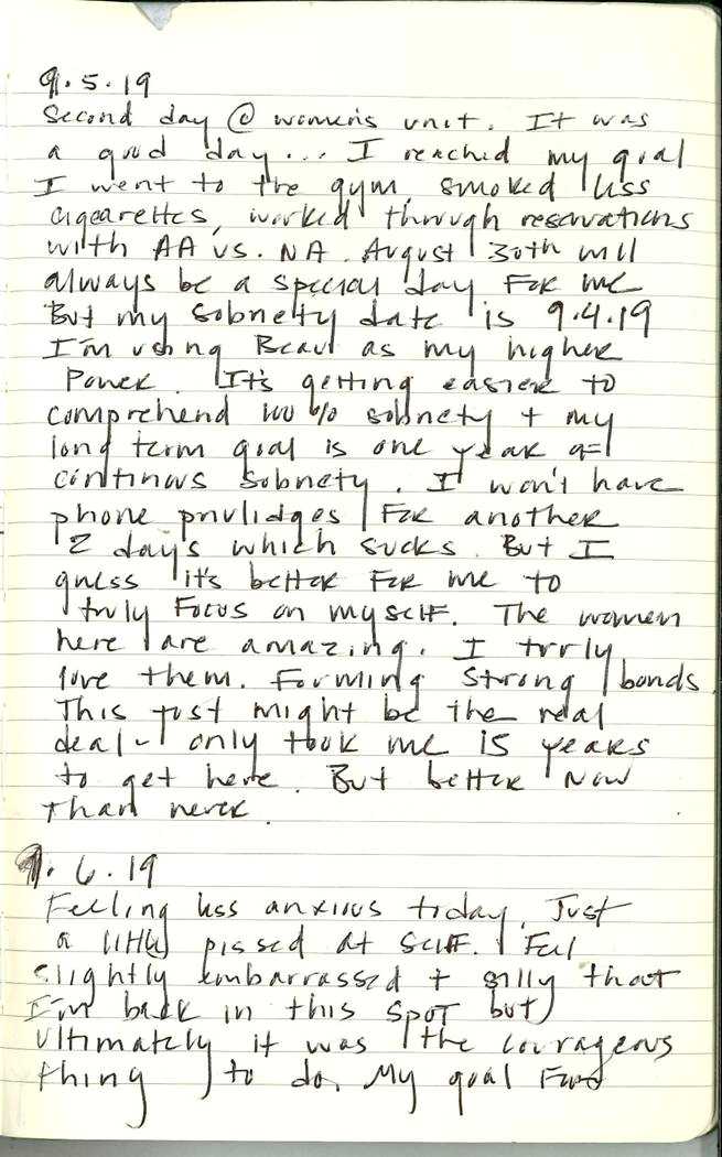 Scan of Ashley Biden diary page 205